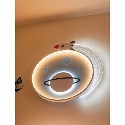 Brilagi -LED Lasten kattovalaisin STARSHIP LED/64W/230V 3000/4500K sininen