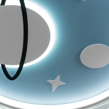 Brilagi -LED Lasten kattovalaisin STARSHIP LED/64W/230V 3000/4500K sininen