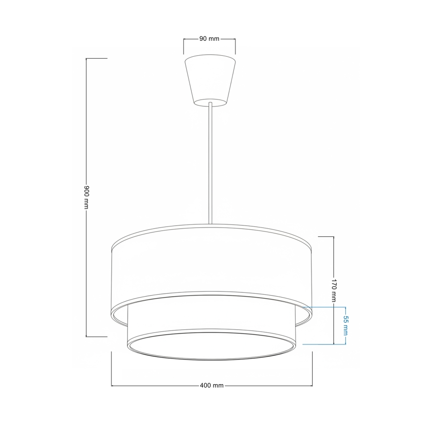 Brilagi - LED-lastenkattovalaisin BOBO, johdollinen, 1xE27/10W/230V, halkaisija 40 cm, kerma/vihreä/viidakko