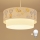 Brilagi - LED lasten riippuvalaisin johdolla BOBO 1xE27/60W/230V, halkaisija 40 cm, valkoinen/beige/eläinaiheinen