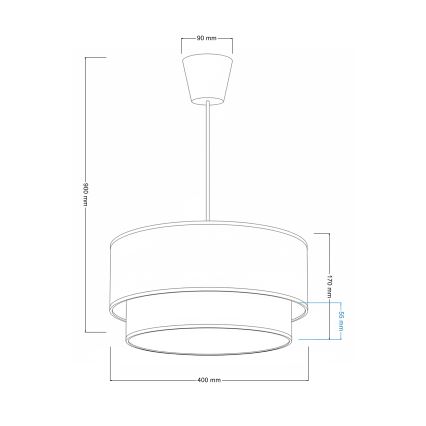 Brilagi - LED lastenriippuvalaisin vaijerilla BOBO 1xE27/10W/230V halkaisija 40 cm valkoinen/beige/eläinaiheinen