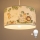 Brilagi - LED lasten riippuvalaisin vaijerilla BOBO 1xE27/10W/230V Ø 35 cm valkoinen/viidakkokuosi