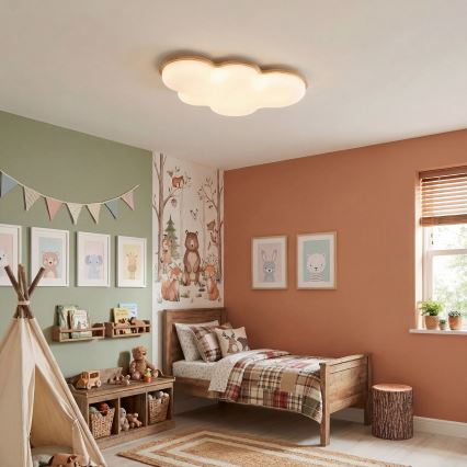 Brilagi - LED-lastenkattovalaisin CLOUD LED/54W/230V valkoinen