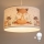Brilagi - LED-lastenkattovalaisin johdolla BOBO 1xE27/60W/230V halkaisija 35 cm valkoinen/eläinaiheinen