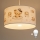 Brilagi - LED-lastenkattovalaisin ripustuskaapelilla BOBO 1xE27/60W/230V halkaisija 35 cm valkoinen/nallekuvio