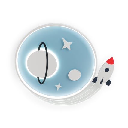 Brilagi - LED lasten kattovalaisin STARSHIP LED/64W/230V 3000/4500/6000K sininen