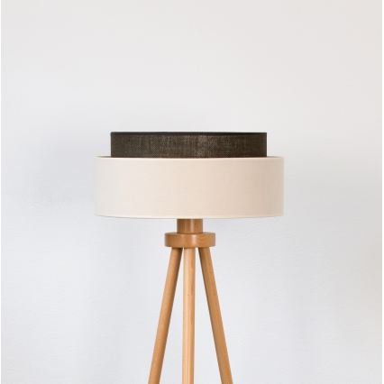 Brilagi - LED-lattiavalaisin BOHO STYLE 1xE27/15W/230V kermanvärinen/ruskea