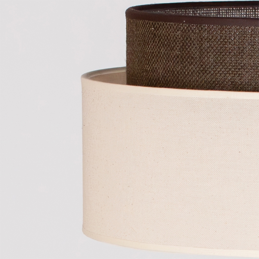 Brilagi - LED-lattiavalaisin BOHO STYLE 1xE27/15W/230V kermanvärinen/ruskea