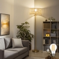 BRILAGI - LED-lattiavalaisin CERIA 1xE27/20W/230V halkaisija 25 cm bambu/kultainen