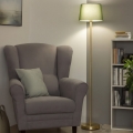 Brilagi - LED-lattiavalaisin CERIA 1xE27/20W/230V halkaisija 30 cm vihreä/kultainen