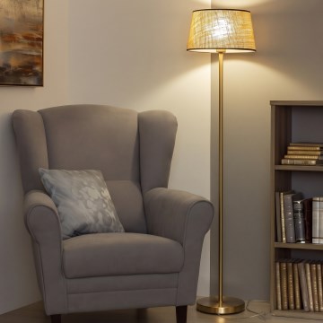 Brilagi - LED-lattiavalaisin CERIA 1xE27/20W/230V, halkaisija 35 cm beige/kultainen