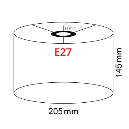Brilagi - LED-lattiavalaisin CERIA 1xE27/40W/230V halkaisija 20,5 cm harmaa/musta