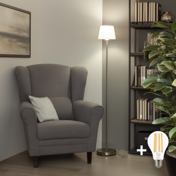 Brilagi - LED-lattiavalaisin CERIA 1xE27/40W/230V, halkaisija 20,5 cm, valkoinen/mattakromi