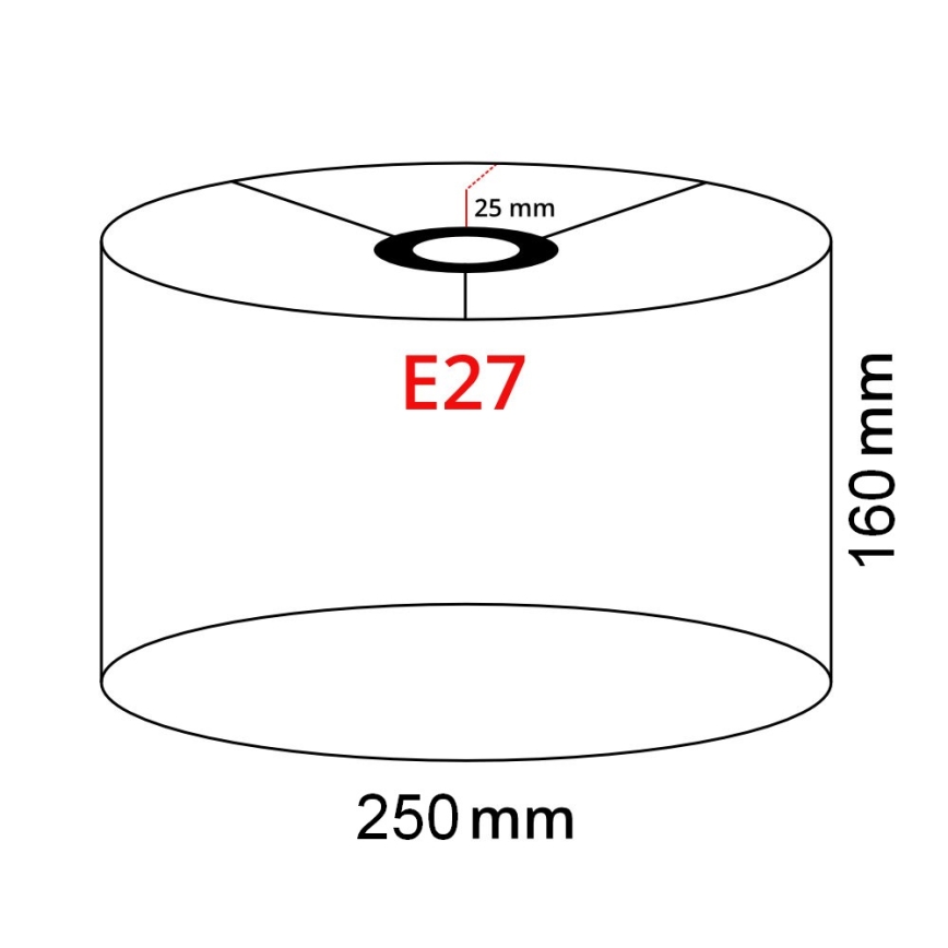 Brilagi - LED lattiavalaisin CERIA 1xE27/40W/230V halkaisija 25 cm bambu/mattakromi