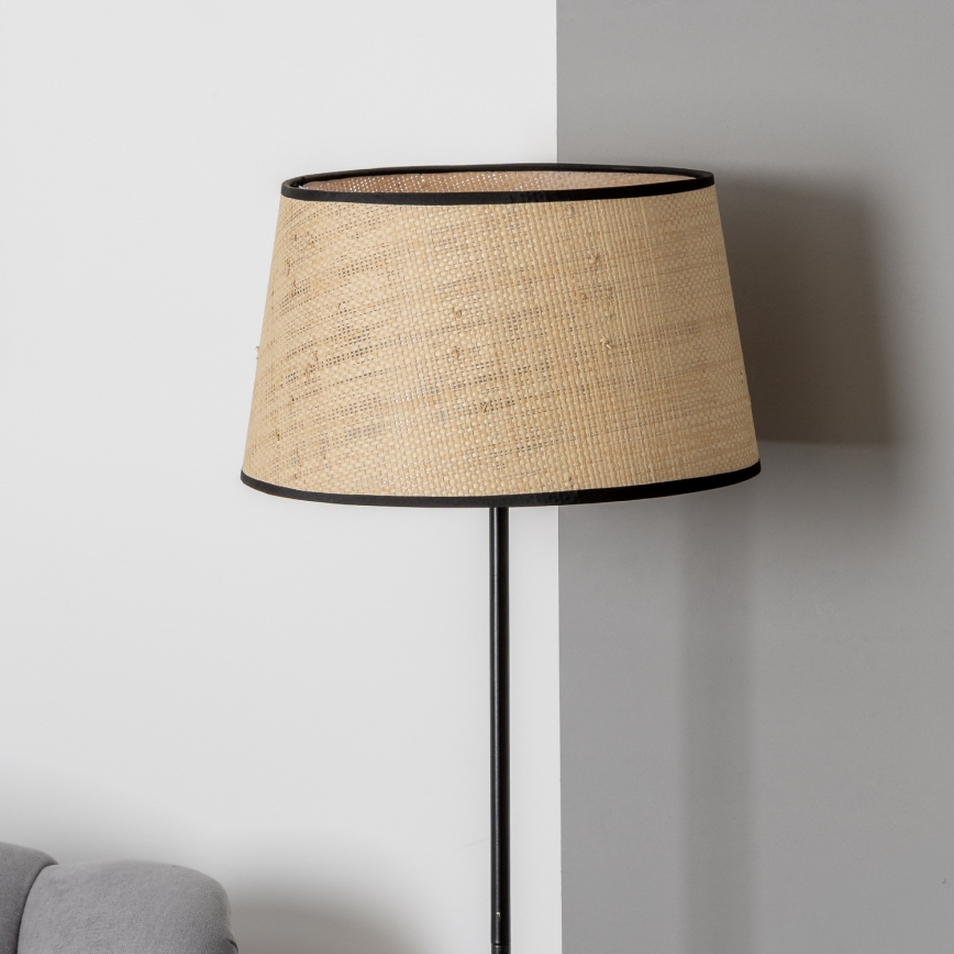 Brilagi - LED-lattiavalaisin CERIA 1xE27/40W/230V halkaisija 35 cm beige/musta