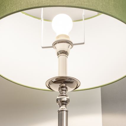 Brilagi - LED-lattiavalaisin CERIA 1xE27/60W/230V halkaisija 45 cm kiiltävä kromi/vihreä