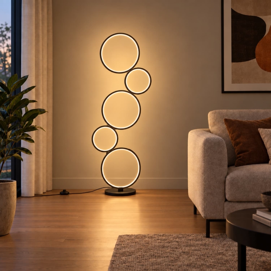 BRILAGI - LED-lattiavalaisin ECHO LED/36W/230V 4000K 110 cm musta
