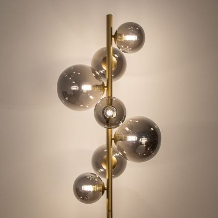BRILAGI - LED-lattiavalaisin MILLA 7xG9/3W/230V kulta/savuinen