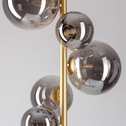 BRILAGI - LED-lattiavalaisin MILLA 7xG9/3W/230V kulta/savuinen