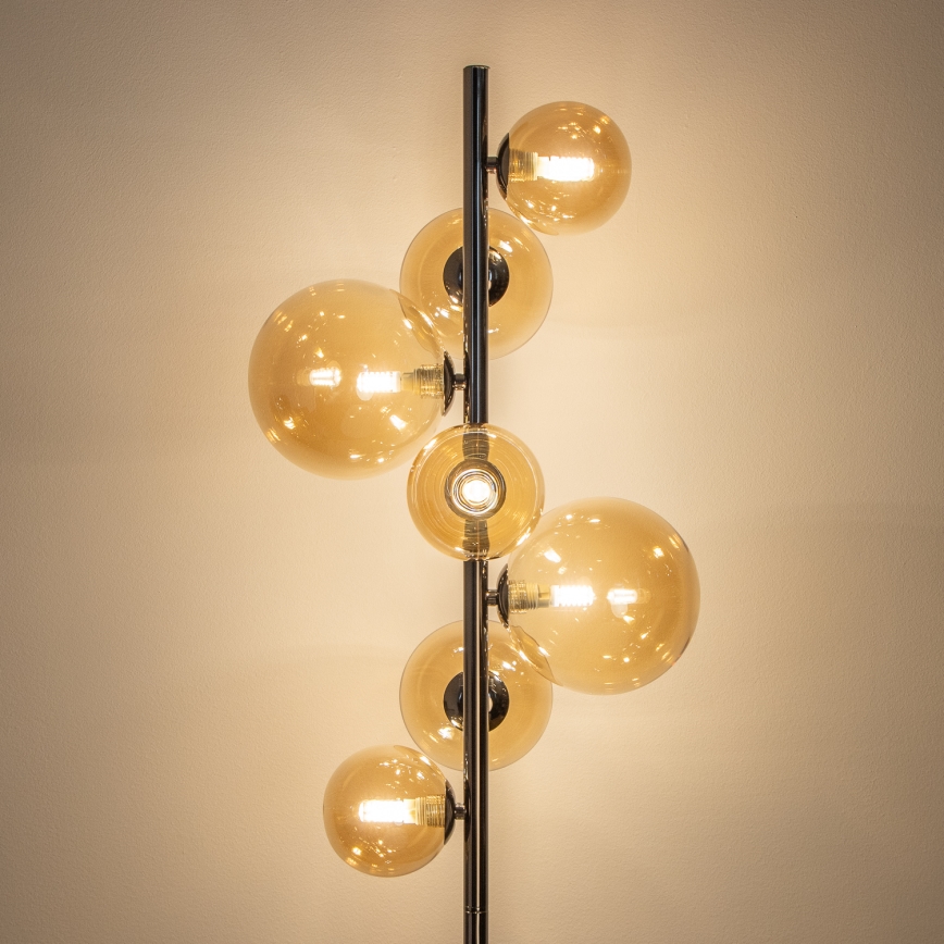 BRILAGI - LED-lattiavalaisin MILLA 7xG9/3W/230V musta kromi/kulta