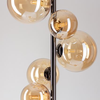 BRILAGI - LED-lattiavalaisin MILLA 7xG9/3W/230V musta kromi/kulta