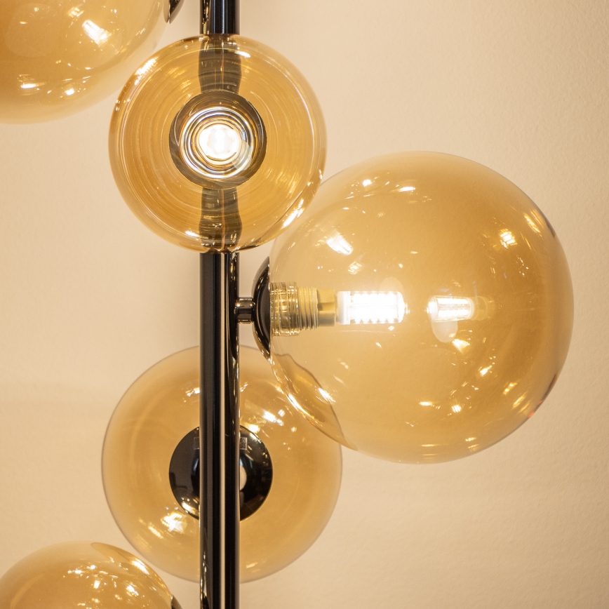 BRILAGI - LED-lattiavalaisin MILLA 7xG9/3W/230V musta kromi/kulta