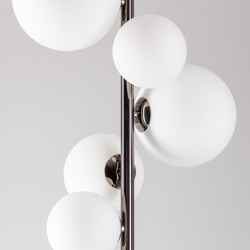 BRILAGI - LED-lattiavalaisin MILLA 7xG9/3W/230V musta kromi/valkoinen