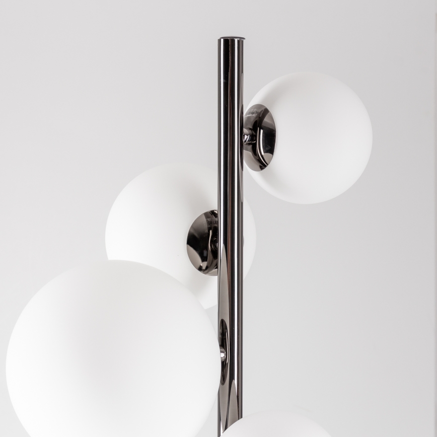 BRILAGI - LED-lattiavalaisin MILLA 7xG9/3W/230V musta kromi/valkoinen