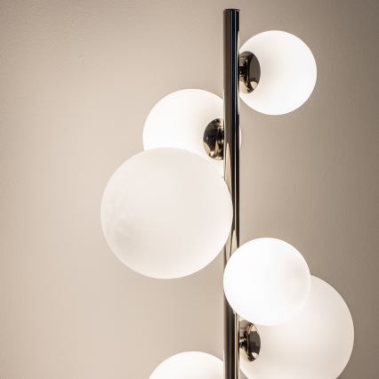 BRILAGI - LED-lattiavalaisin MILLA 7xG9/3W/230V musta kromi/valkoinen
