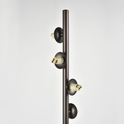 Brilagi - LED lattiavalaisin MILLA 7xG9/3W/230V ruskea/savunruskea