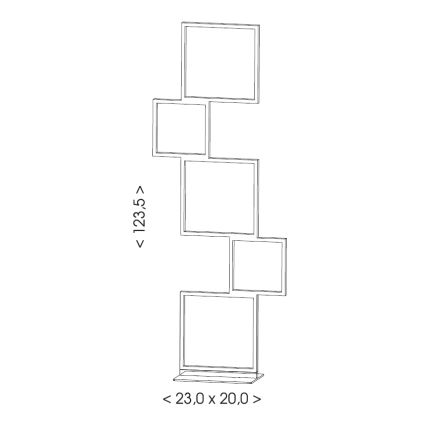 Brilagi - LED-lattiavalaisin SHIFT LED/36W/230V 4000K 123 cm musta