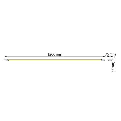 Brilagi - LED-loisteputkivalaisin LUMA LED/40W/230V 150 cm