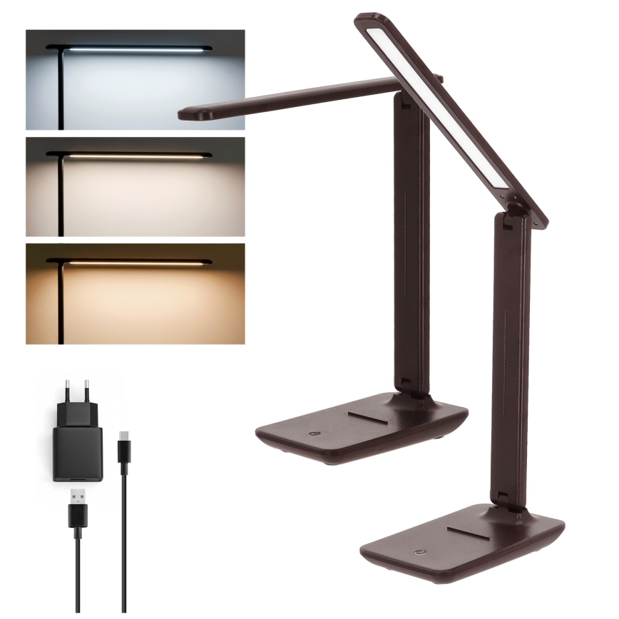 Brilagi - Himmennettävä LED-pöytävalaisin MODO LED/7W/230V 3000/4000/6500K ruskea
