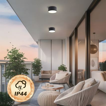 BRILAGI - LED Musta ulkokattovalaisin FORIS LED/14W/230V, halkaisija 12 cm, IP44