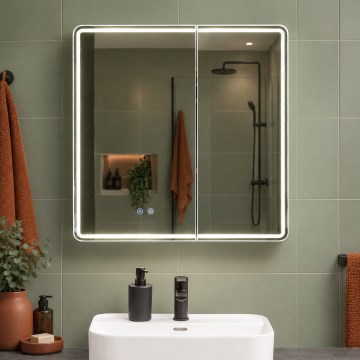 BRILAGI - LED-peilikaappi valaistuksella NOTO DOUBLE 77x70 cm