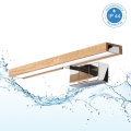 Brilagi - LED-peilivalaisin kylpyhuoneeseen 3-in-1 WOODY MIRROR LED/8W/230V 40 cm IP44 kiiltävä kromi/tammi