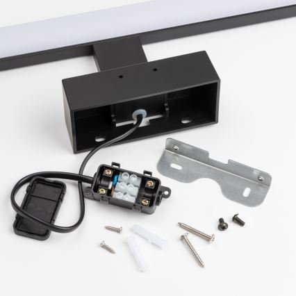 Brilagi - LED-kylpyhuoneen peilivalaisin 3-in-1 VESTRA LED/15W/230V 80 cm IP44 musta