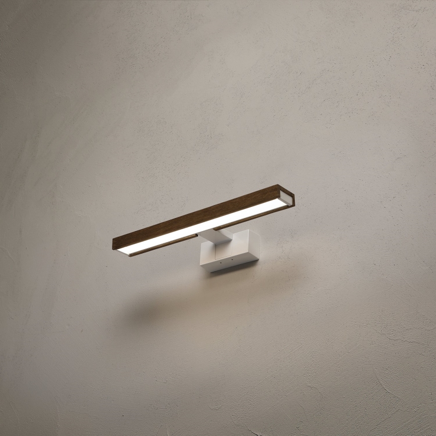 Brilagi - WOODY MIRROR 3-in-1 LED-kylpyhuoneen peilivalaisin 8W/230V 40 cm IP44 valkoinen/tammi