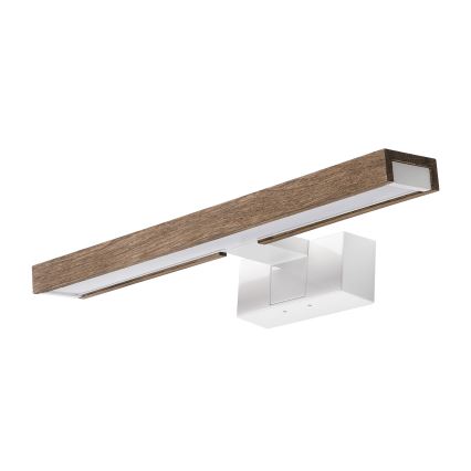 Brilagi - WOODY MIRROR 3-in-1 LED-kylpyhuoneen peilivalaisin 8W/230V 40 cm IP44 valkoinen/tammi