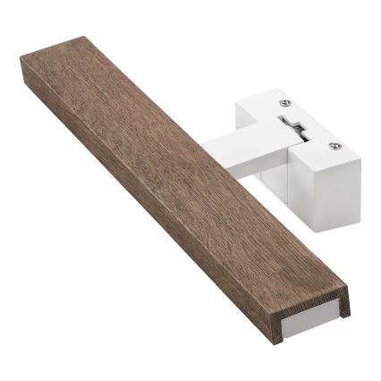 Brilagi - WOODY MIRROR 3-in-1 LED-kylpyhuoneen peilivalaisin 8W/230V 40 cm IP44 valkoinen/tammi