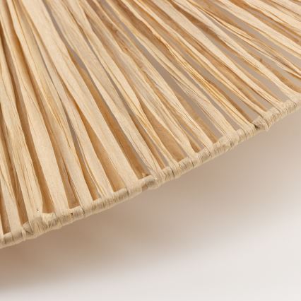 Brilagi - LED-pinnalle asennettava kattokruunu CERIA BOHO 1xE27/40W/230V Ø 60 cm raffia/tammi