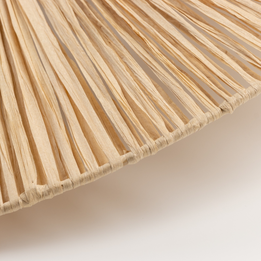 Brilagi - LED-pinnalle asennettava kattokruunu CERIA BOHO 1xE27/40W/230V Ø 60 cm raffia/tammi