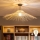 Brilagi - LED-pinnalle asennettava kattokruunu CERIA BOHO 1xE27/60W/230V halkaisija 70 cm musta/beige