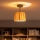 Brilagi - LED-pinnalle asennettava kattovalaisin CERIA BOHO 1xE27/60W/230V Ø 20 cm musta/rafia