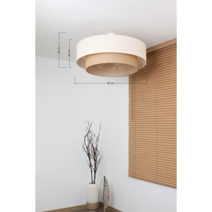 Brilagi - LED-pinta-asennettava kattokruunu BOHO-tyyli 3xE27/15W/230V, halkaisija 80 cm