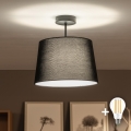 Brilagi - LED-pinta-asennettava kattokruunu CERIA 1xE27/60W/230V Ø 30 cm musta
