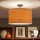 Brilagi - LED-pinta-asennettava kattokruunu CERIA 1xE27/60W/230V Ø 45 cm musta/beige