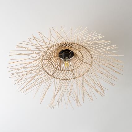 Brilagi - LED-pinta-asennettava kattokruunu CERIA BOHO 1xE27/40W/230V halkaisija 100 cm bambu