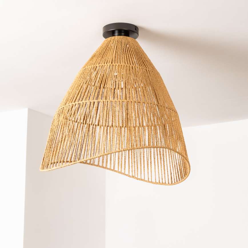 Brilagi - LED pinta-asennettava kattokruunu CERIA BOHO 1xE27/40W/230V Ø 50 cm ruskea