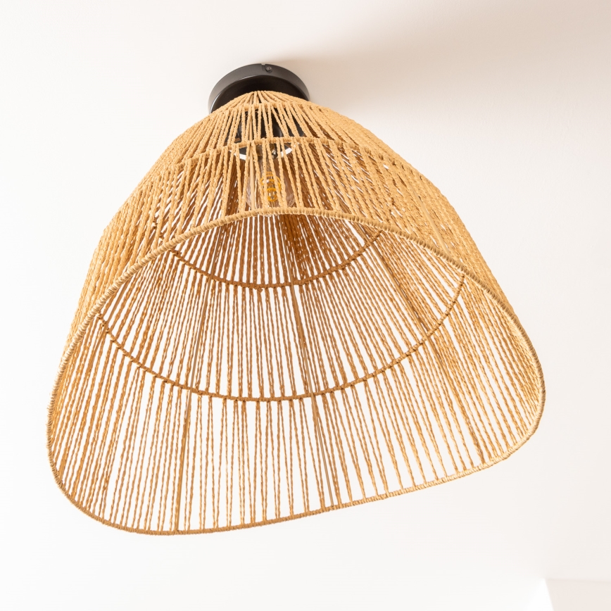 Brilagi - LED pinta-asennettava kattokruunu CERIA BOHO 1xE27/40W/230V Ø 50 cm ruskea